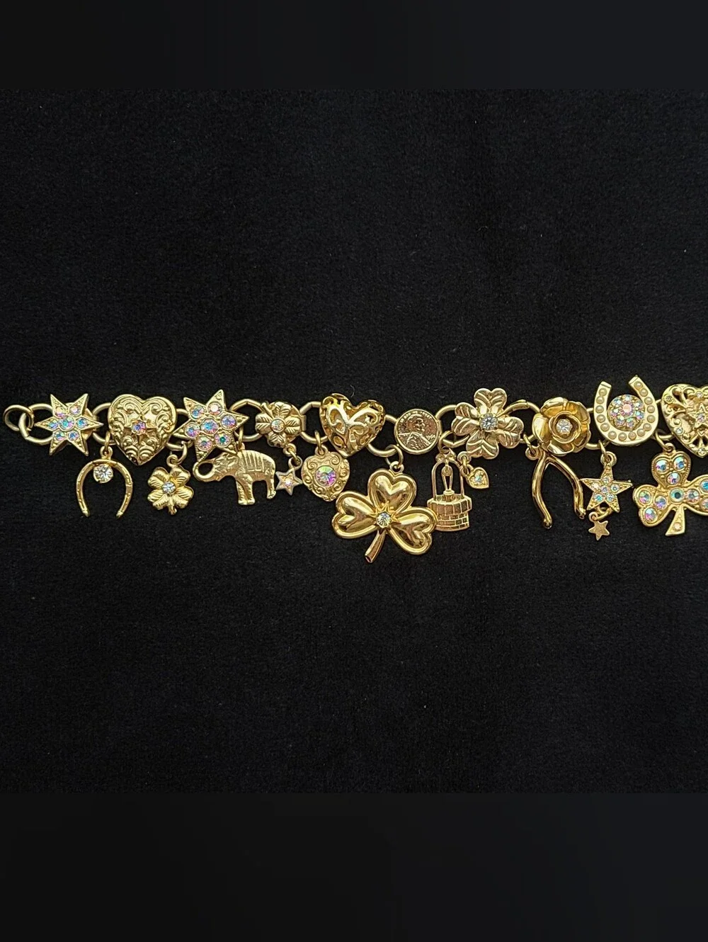 Kirks Folly Vintage Lucky Charm Bracelet